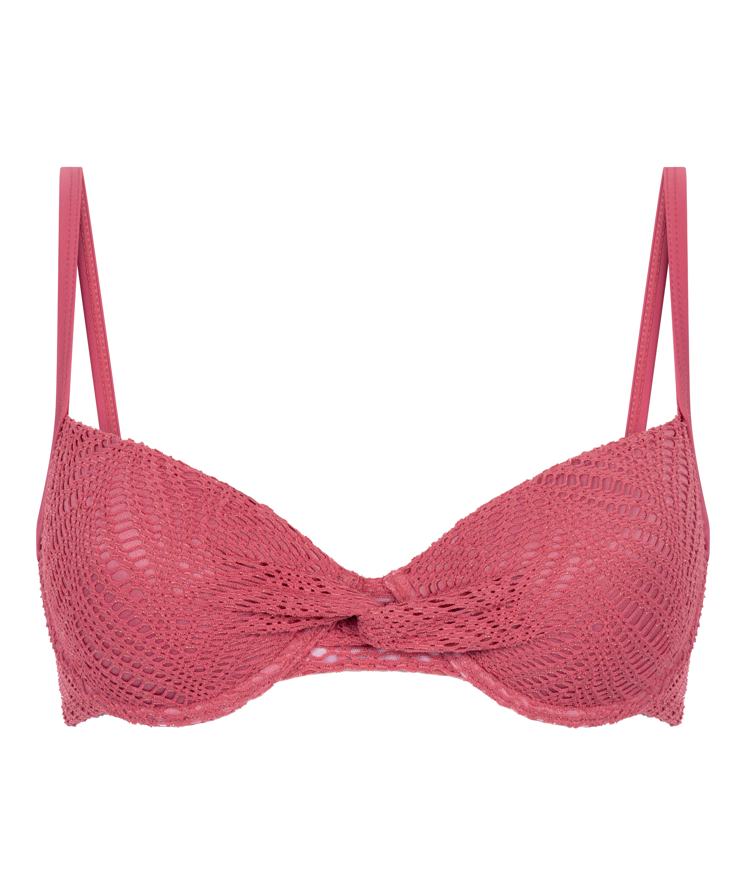 Top de bikini preformado con aros Lanai, Rosa, main