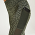 Leggings deportivos con estampado de y cintura alta HKMX, Verde