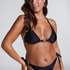 Top de bikini triangular Yucatan, Negro