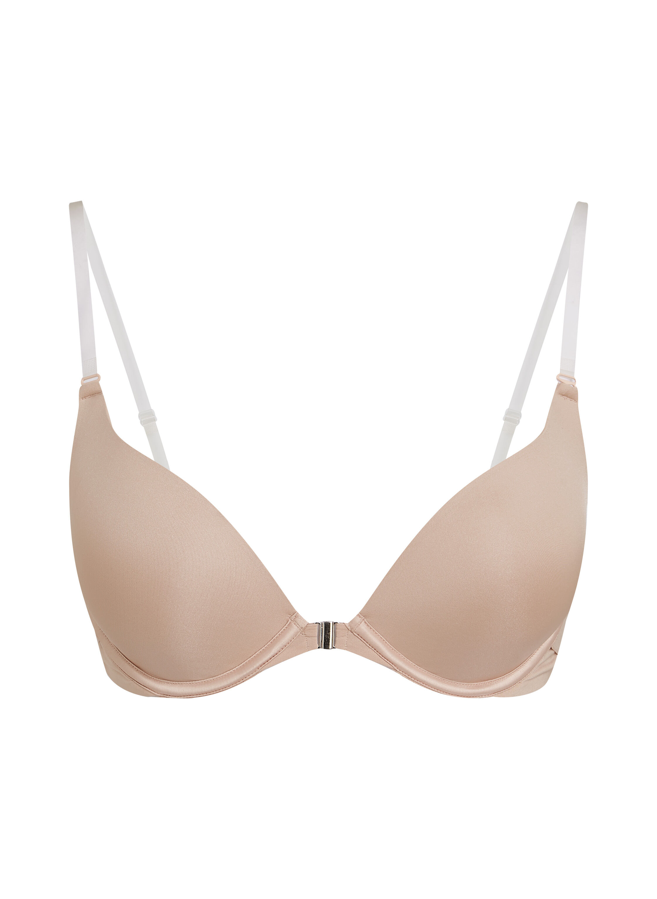 Sujetador push-up de aros preformado Transparant, Beige