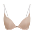 Sujetador push-up de aros preformado Transparant, Beige