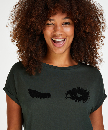 Camis&oacute;n de escote redondo, Verde