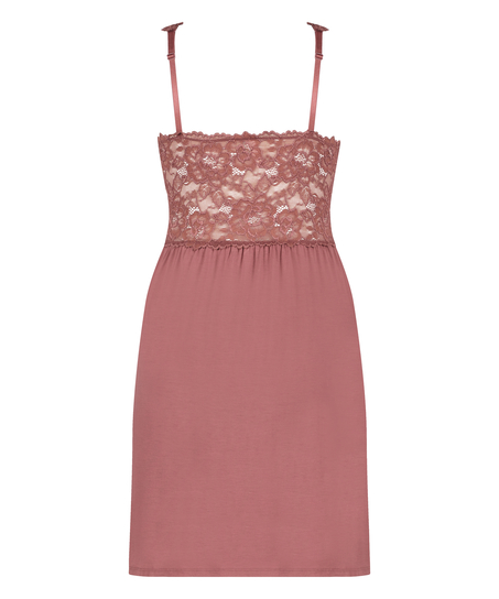 Vestido lencero Nora Lace, Morado