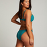 Braguita de Bikini de Corte Alto Relief, Verde
