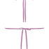 Top de bikini triangular Tasmania, Morado
