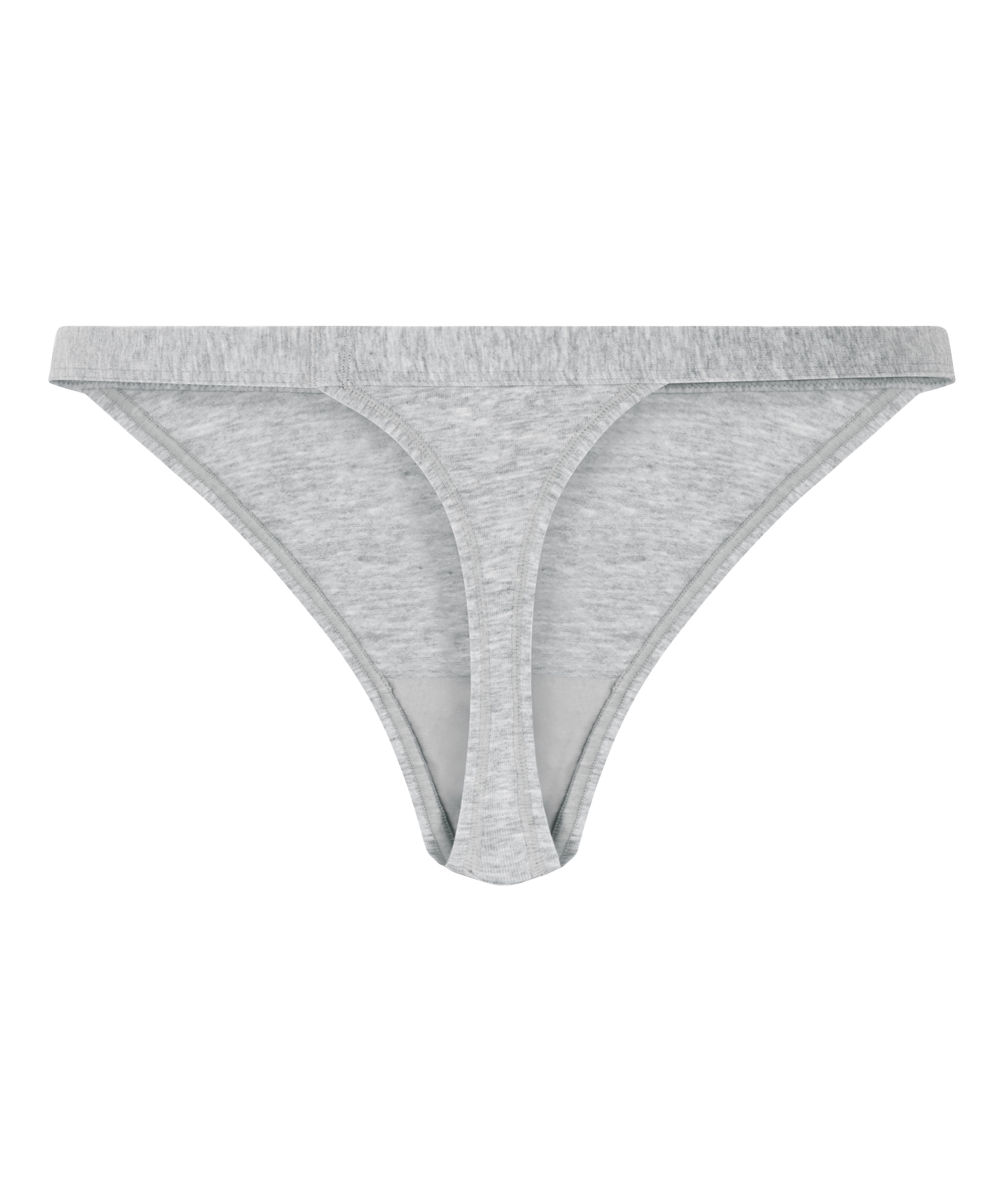 Tanga de algod&oacute;n, Gris, main