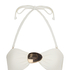 Top de bikini bandeau Cabo, Blanco
