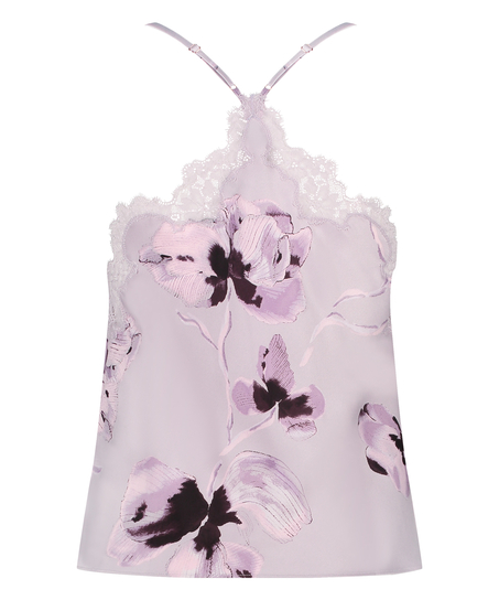 Top de tirantes Satin, Morado