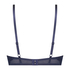 Sujetador preformado push-up longline, Azul