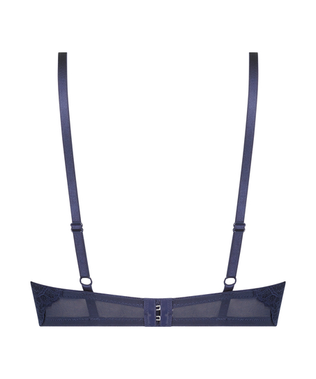 Sujetador preformado push-up longline, Azul
