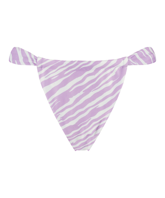 Braguita de bikini de corte alto Zebra, Morado