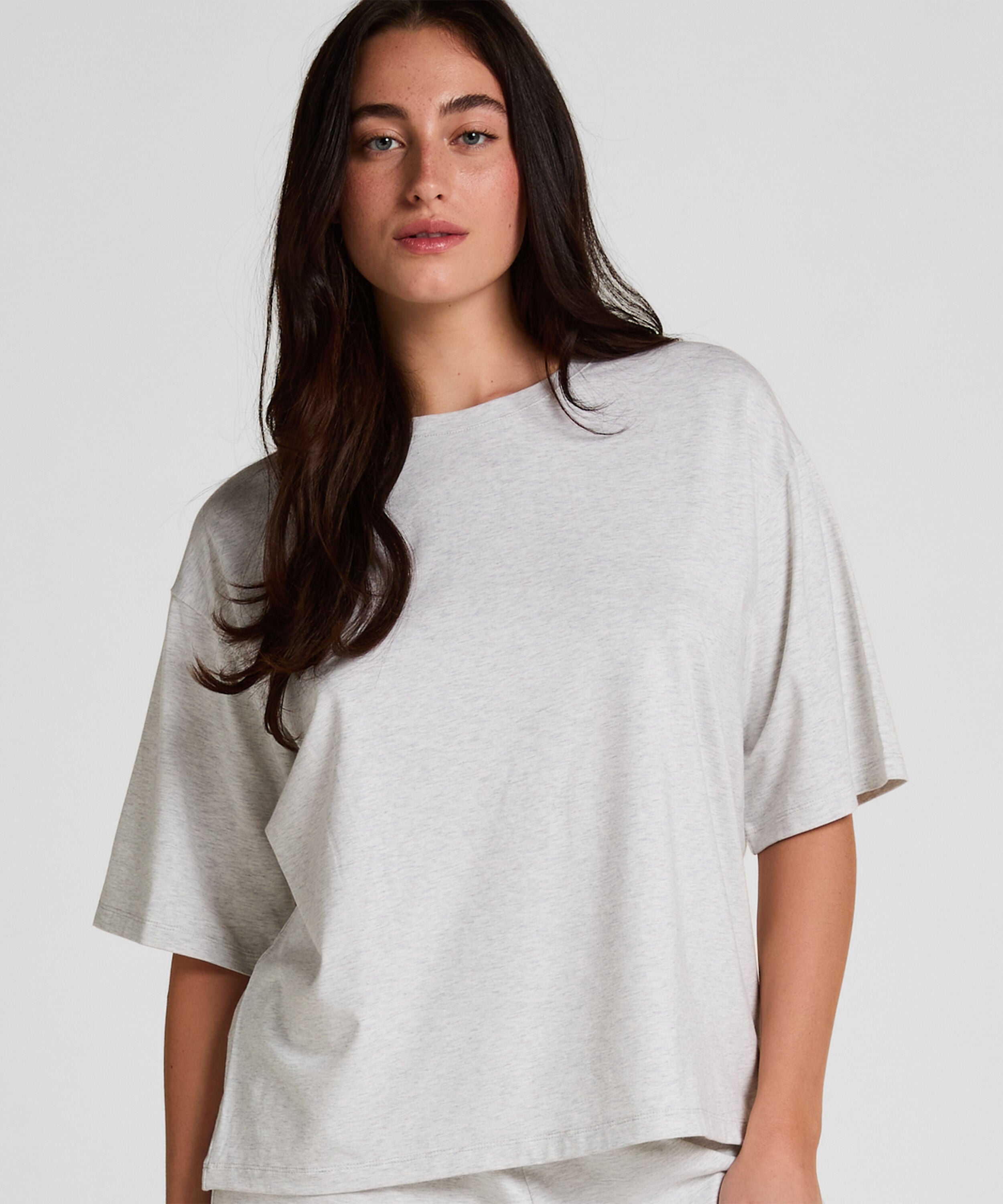 Pyjama Top Loose, Gris Pyjama Top Loose, Gris