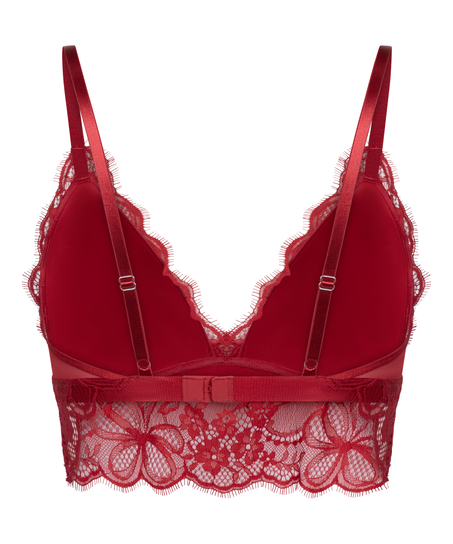 Bralette triangular Marianna, Rojo