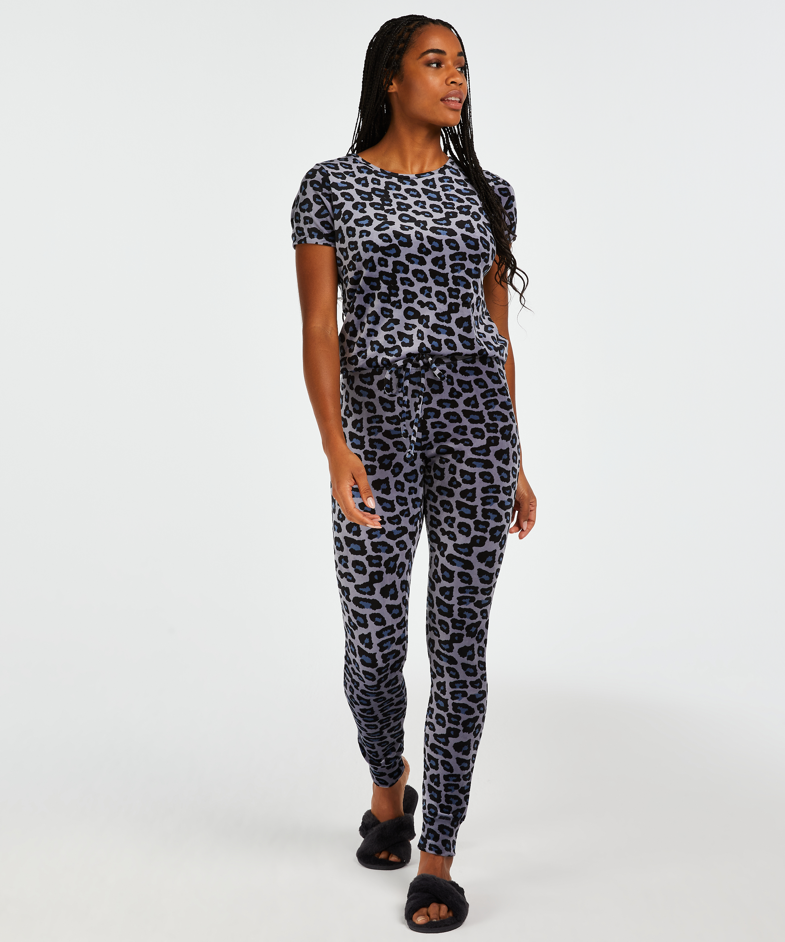 Zapatillas caseras Cross Straps, Gris, main