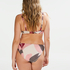Top de bikini de aros no preformado Print Game, Rosa