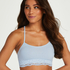 Bralette sin costuras Marine, Azul