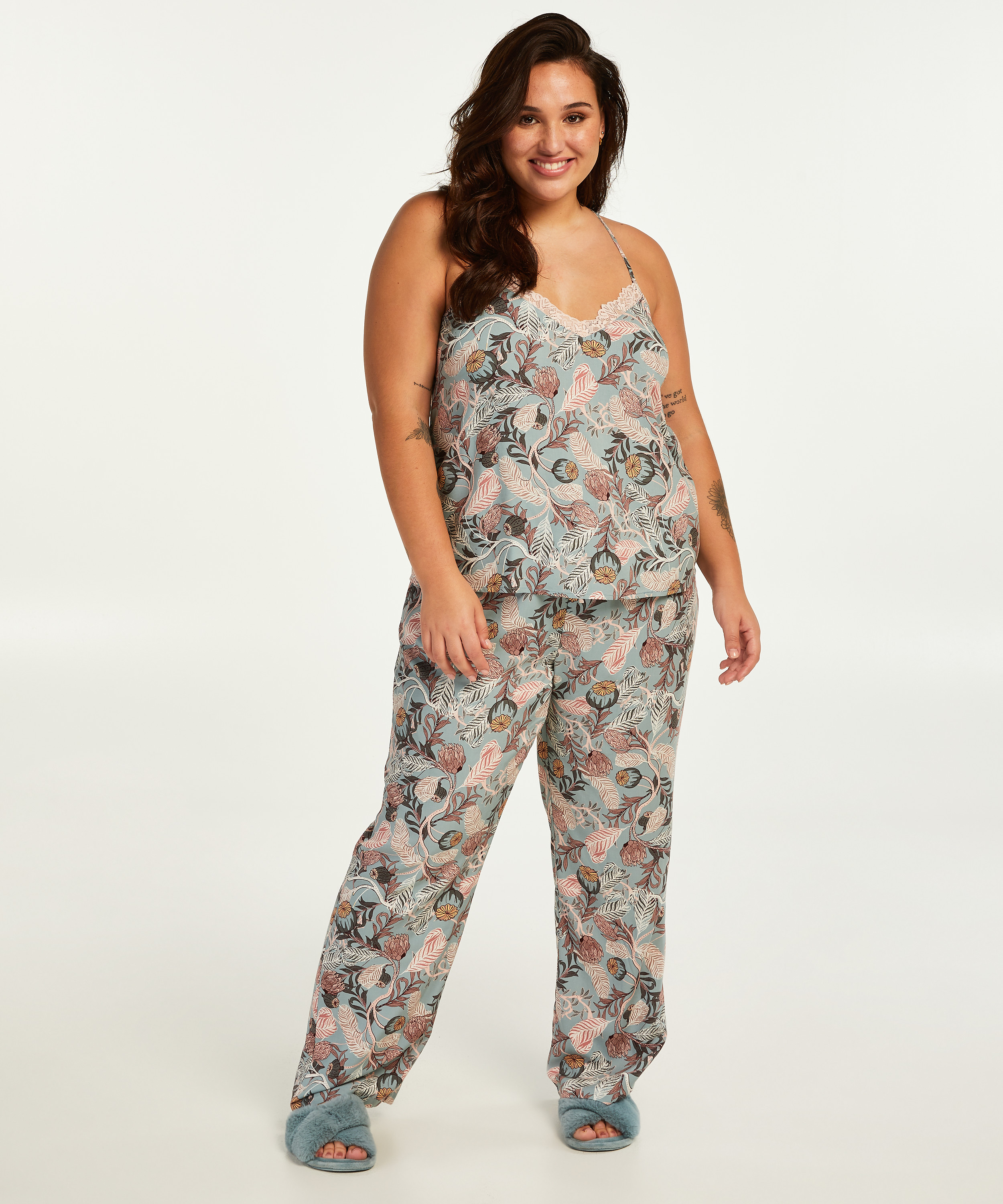 Petite Pantalones de pijama Woven, Gris, main