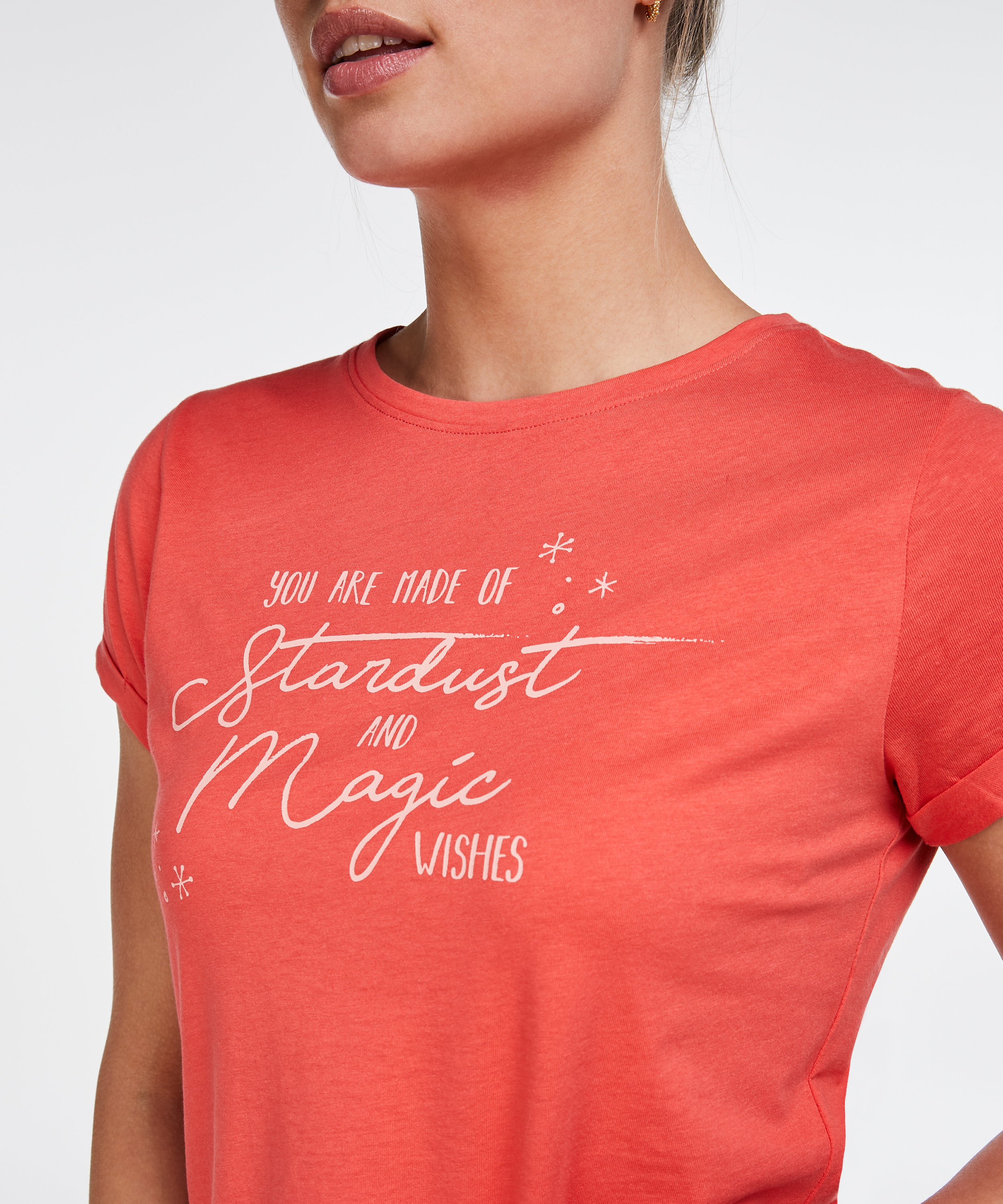 Conjunto de pijama corto, Rojo, main