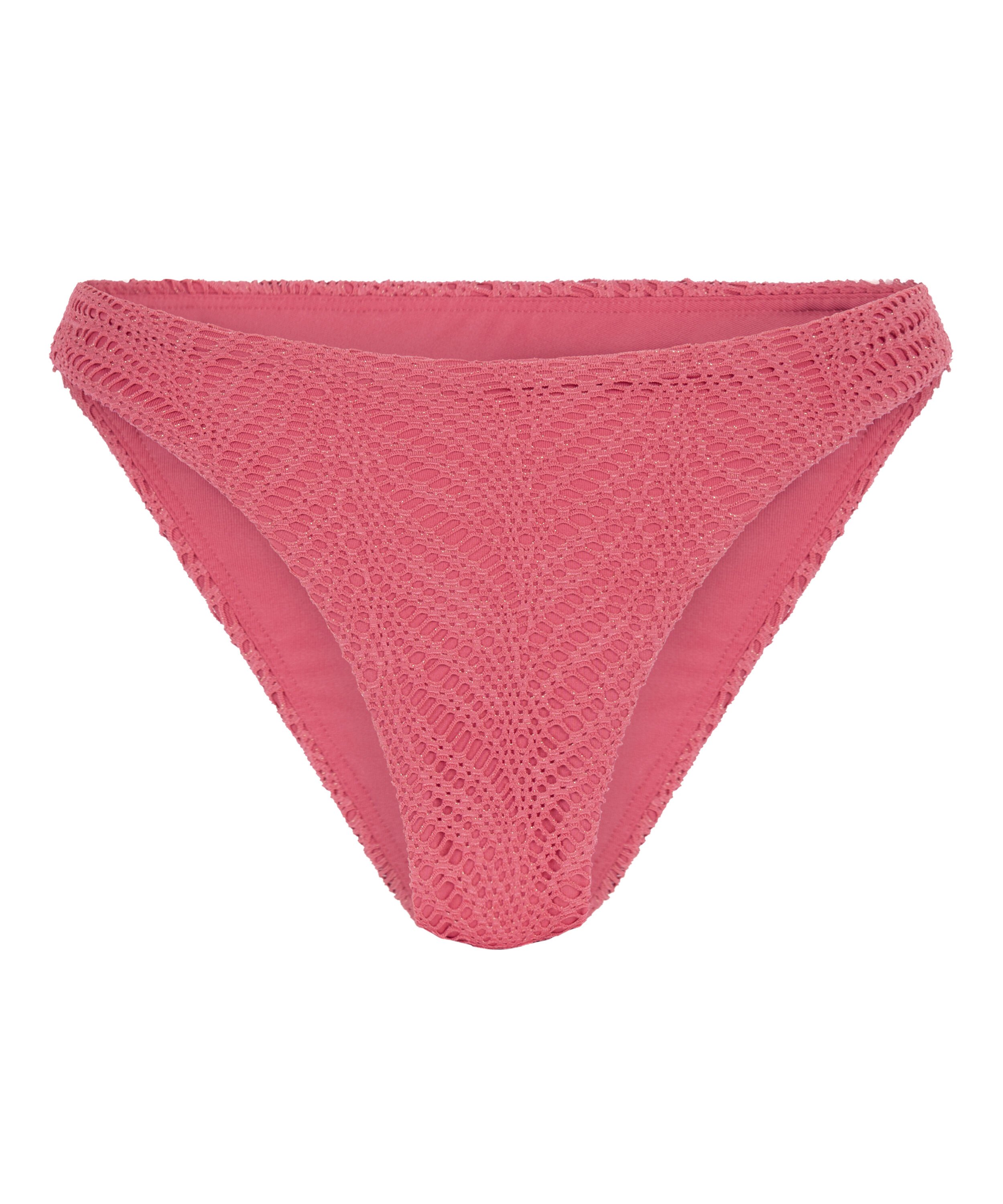 Braguita de bikini de tiro alto Lanai, Rosa