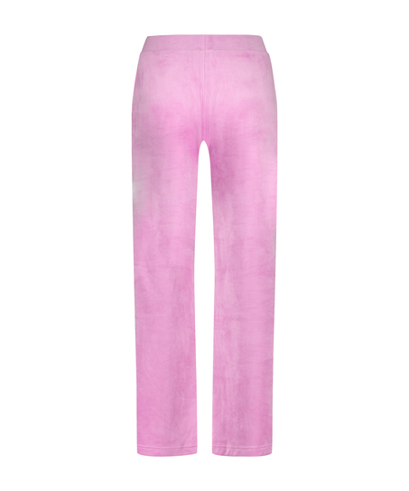 Petite Pantal&oacute;n de pijama de terciopelo, Rosa