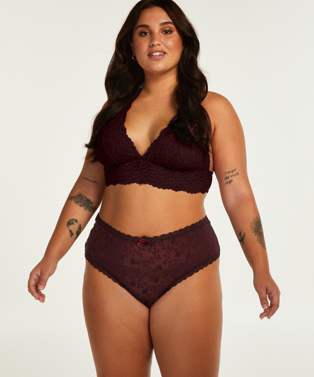 Brasileña en forma de V Curvy, Rojo