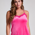 Camiseta top Velours Lace, Rosa