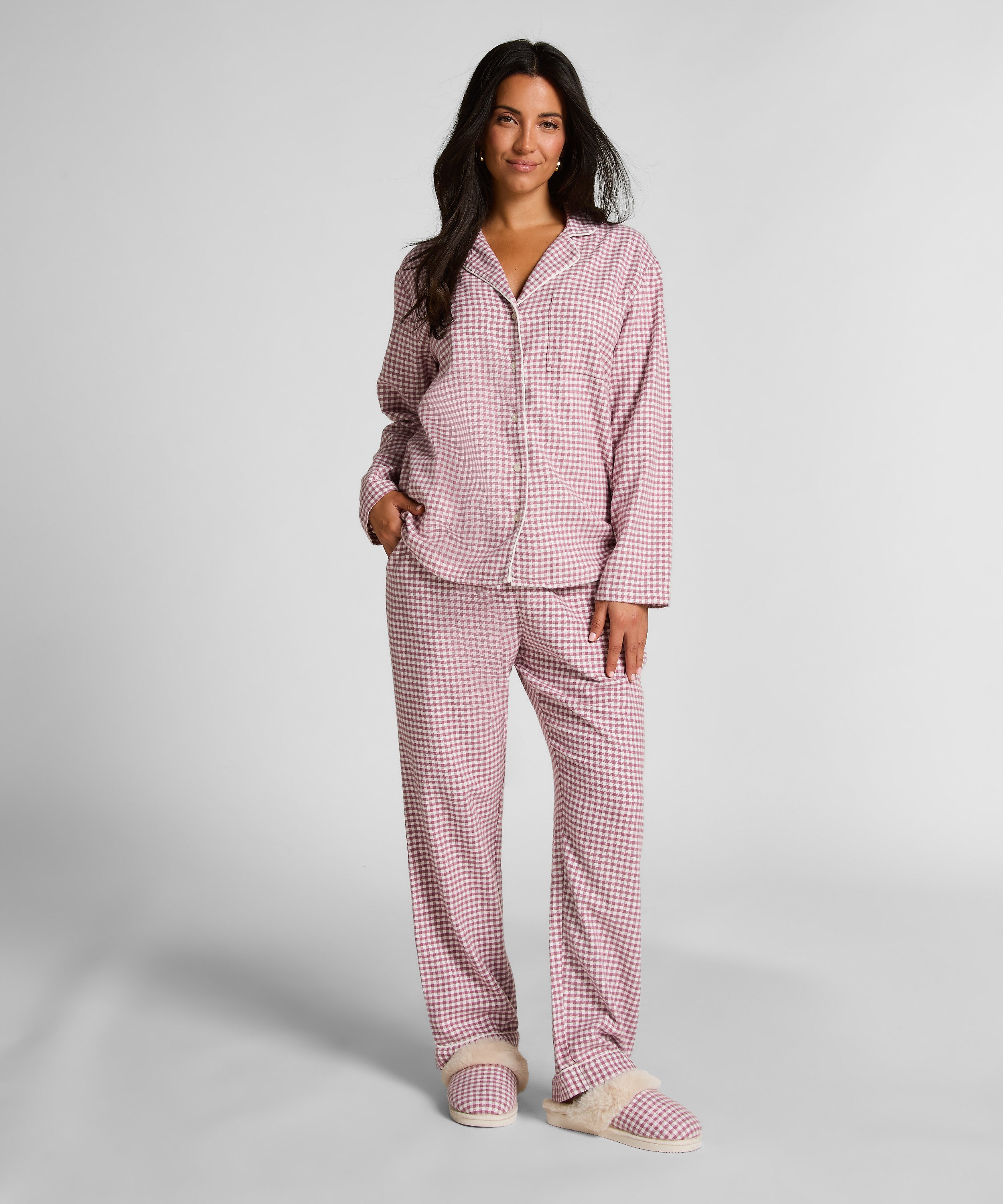 Top de pijama Flanel Essentials, Morado, main