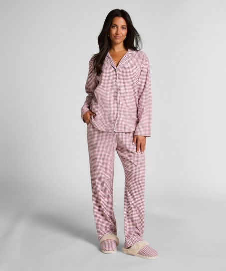 Top de pijama Flanel Essentials, Morado