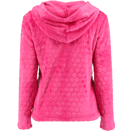 Jacket Bunny cardigown fleece, Rosa