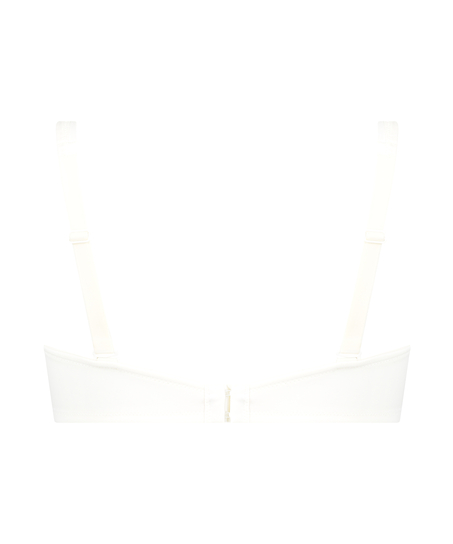 Sujetador de aros no preformado Satin Fleece, Blanco