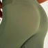 HKMX Leggings deportivos sin costuras y de cintura alta, Verde