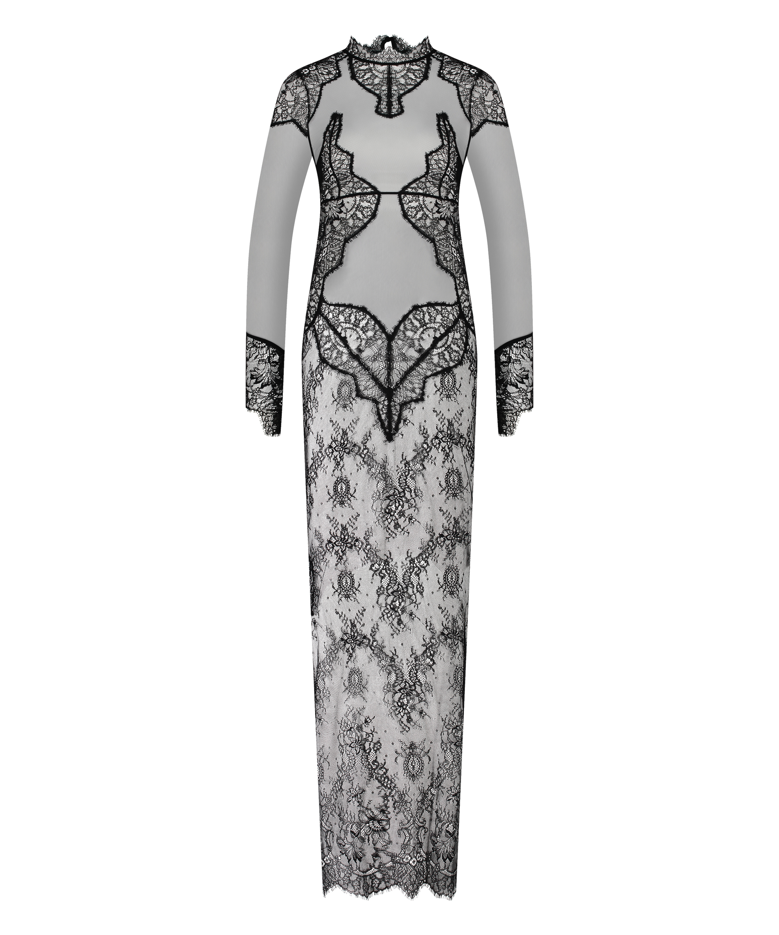 Vestido combinaci&oacute;n Melisande, Negro, main