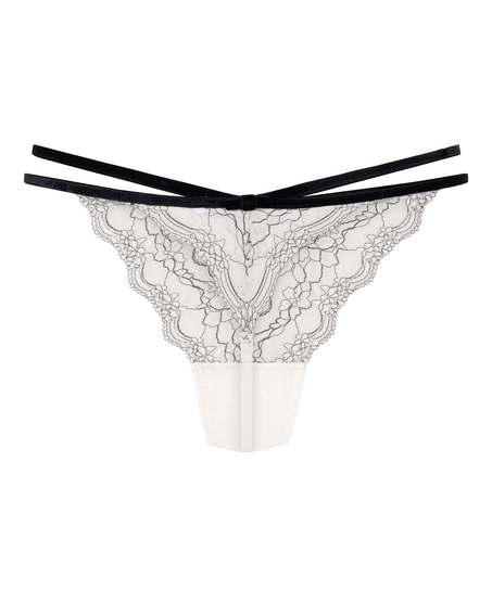 Tanga Agnes de tiro alto, Blanco