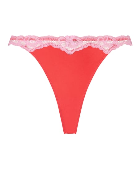 Tanga Lace & Shine, Rojo