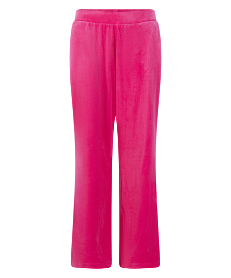 Pantal&oacute;n de pijama de terciopelo, Rosa
