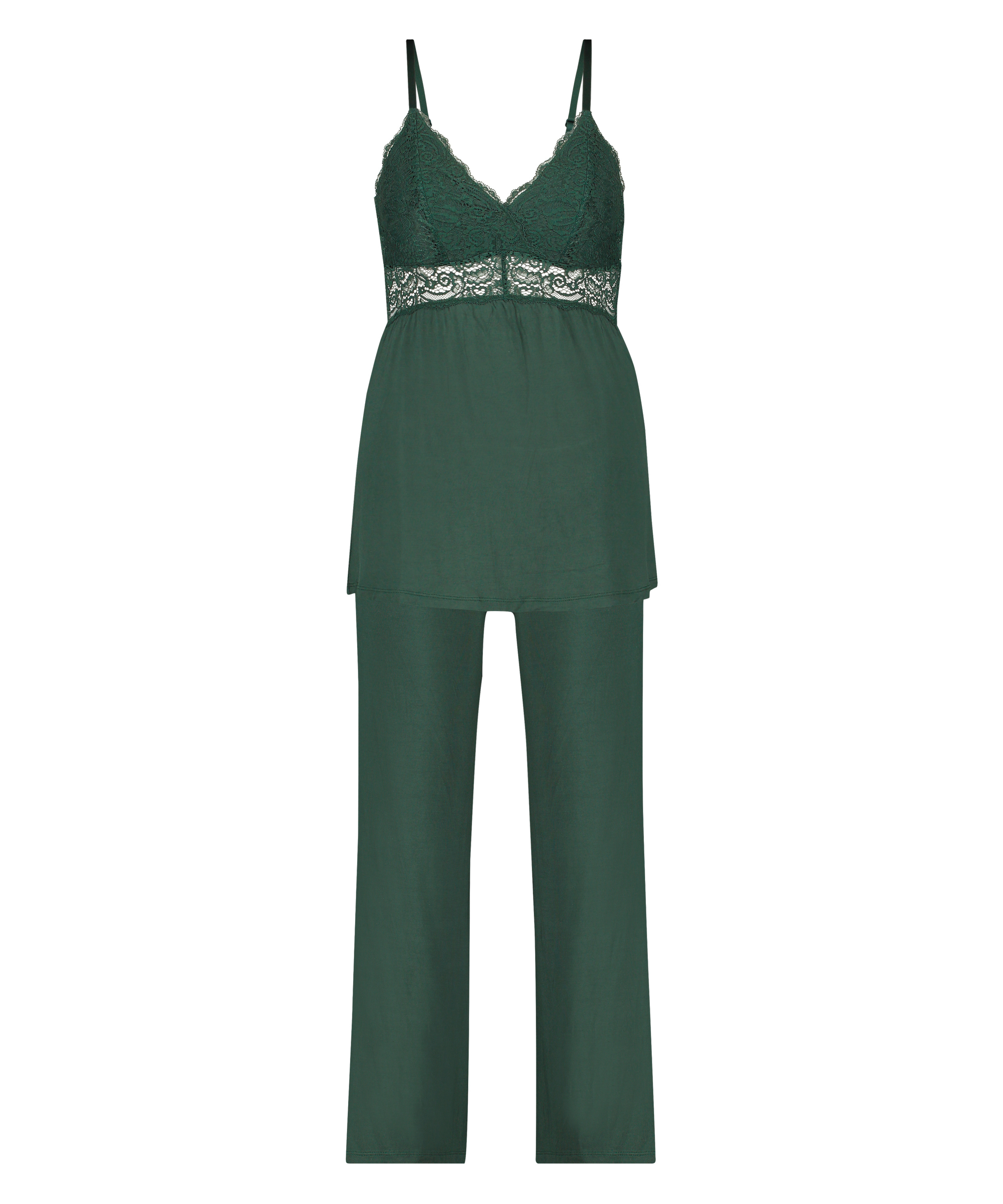 Conjunto de pijama Vera Lace, Verde, main