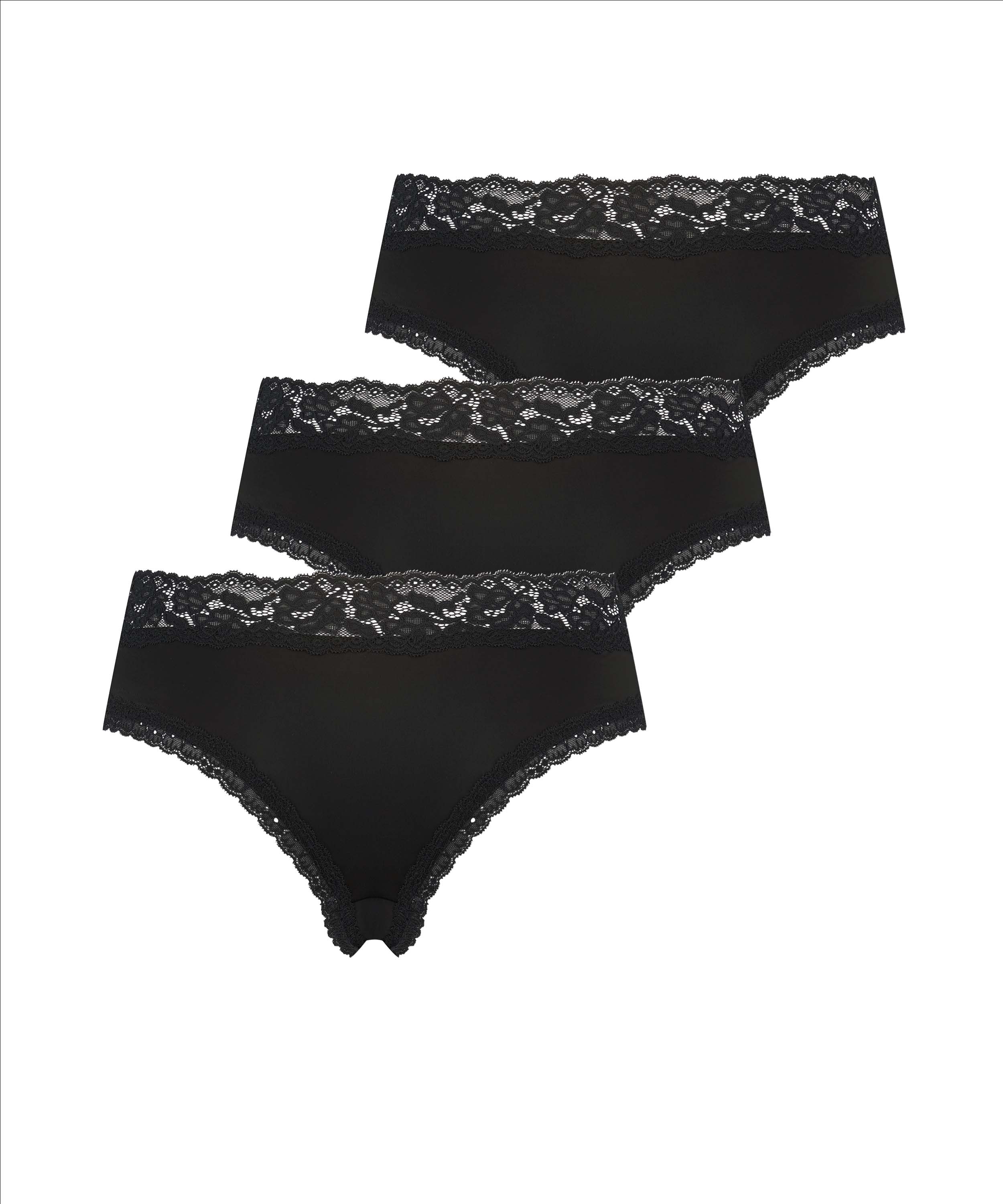 3-pack Braguita brasileña Dakota, Negro, main