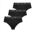 3-pack Braguita brasileña Dakota, Negro