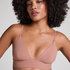 Triangular Bralette Smooth, Marr&oacute;n