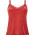 Camiseta top Velours Lace, Rojo