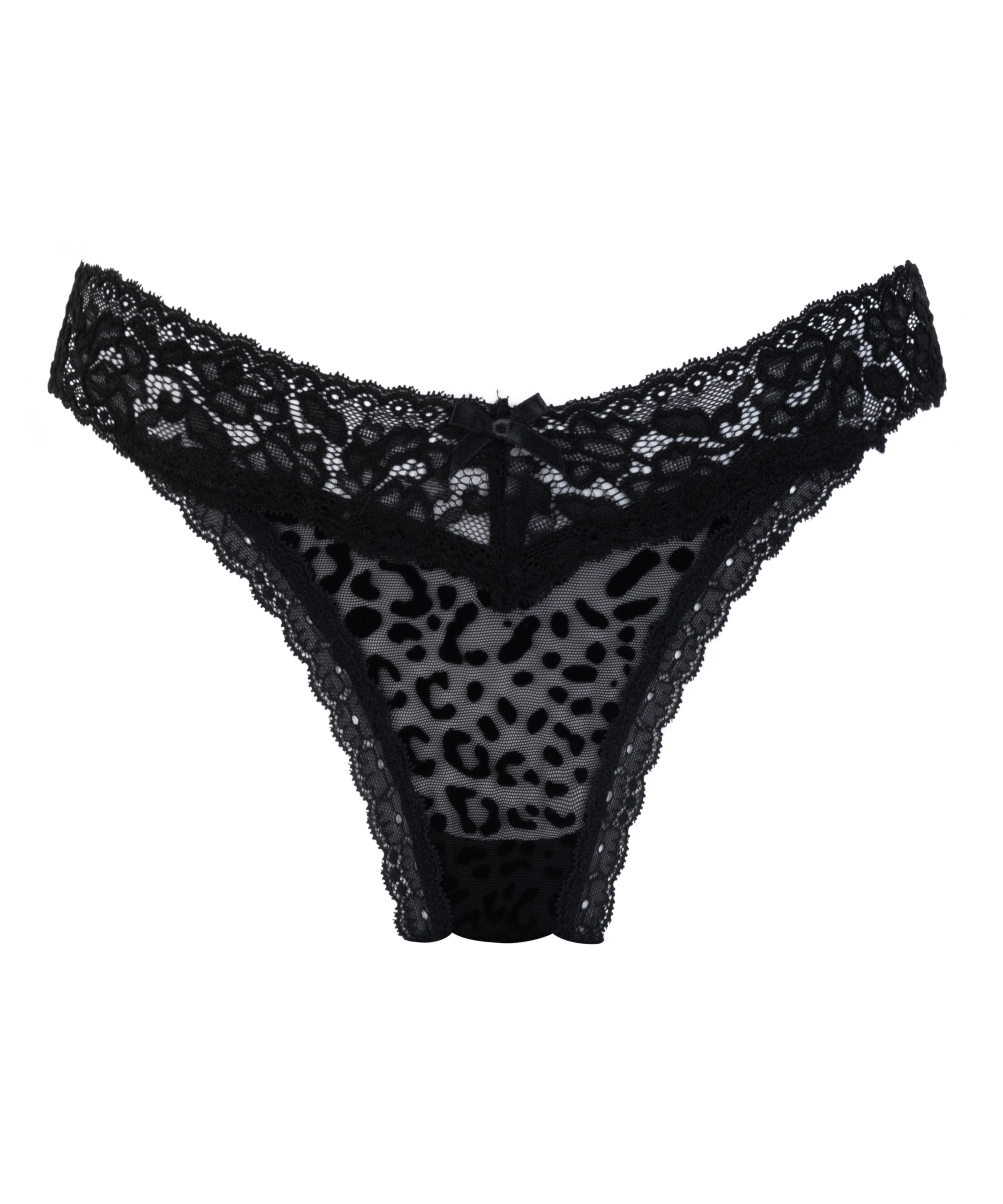 Tanga de corte ultra bajo Marina, Negro, main