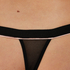 Tanga de corte alto Stefanie I AM, Negro