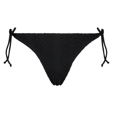 Braguita de Bikini Crochet, Negro