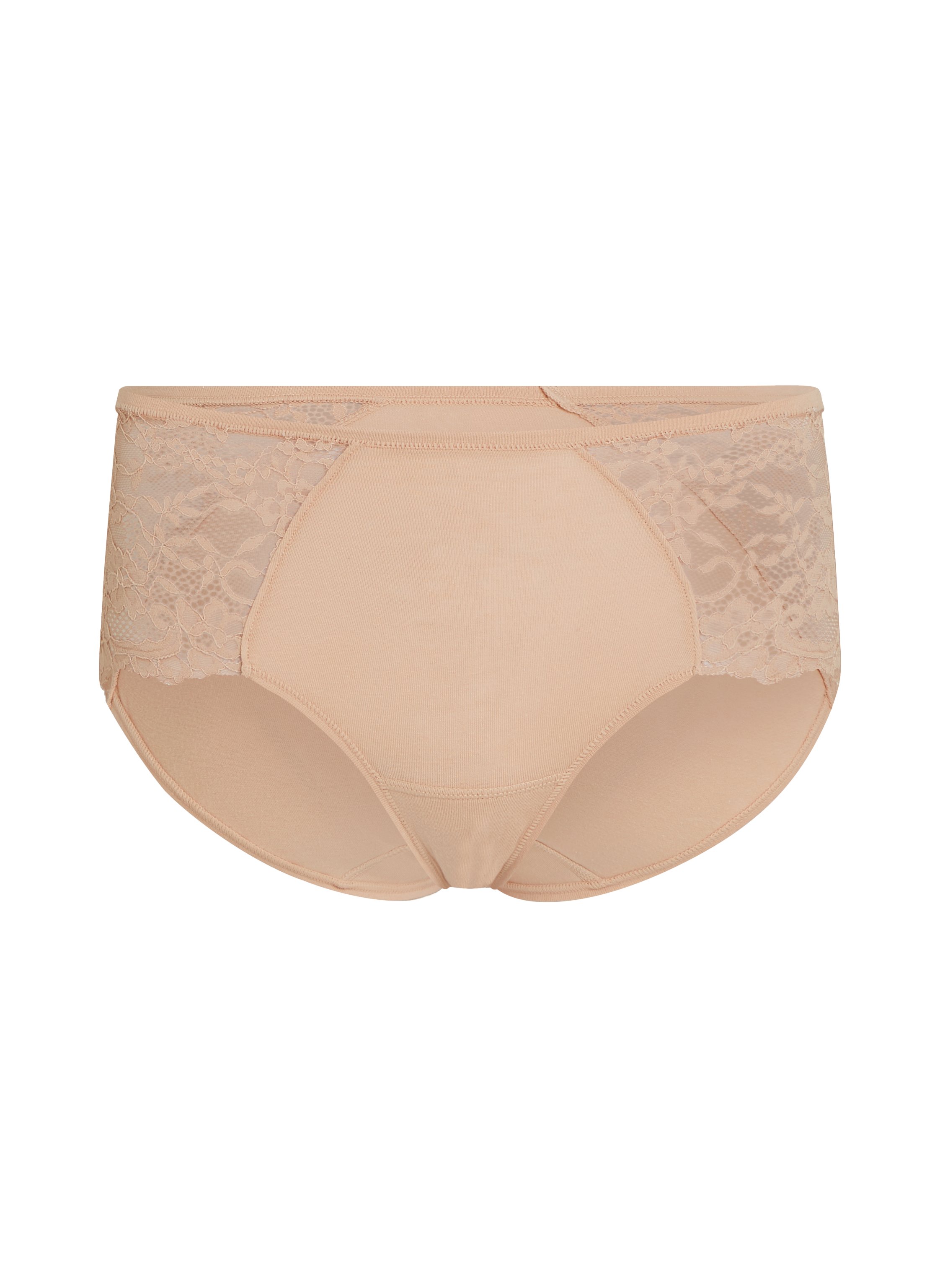 Superslip midi de encaje, Beige, main