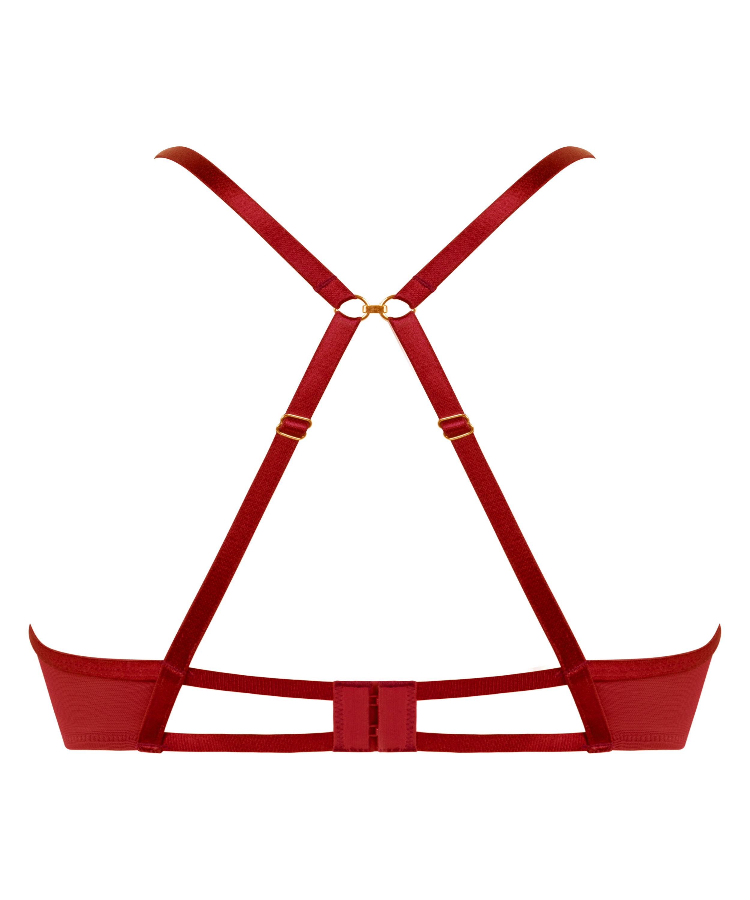 Sujetador sin aros y sin copas Cinnamon, Rojo, main