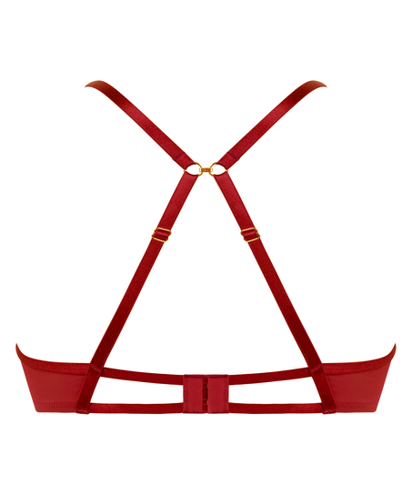Sujetador sin aros y sin copas Cinnamon, Rojo