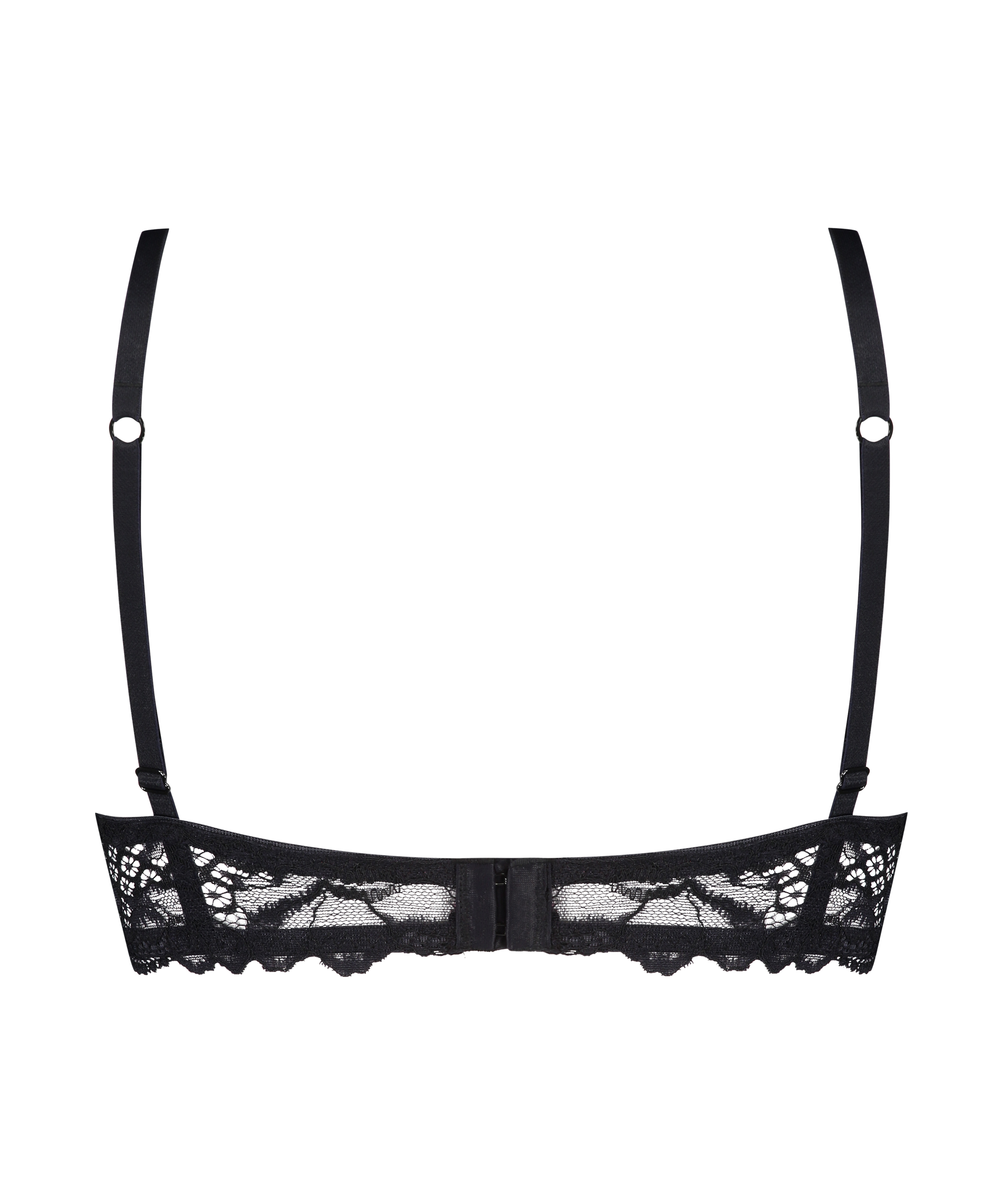 Sujetador longline de aros preformado Chloe, Negro, main
