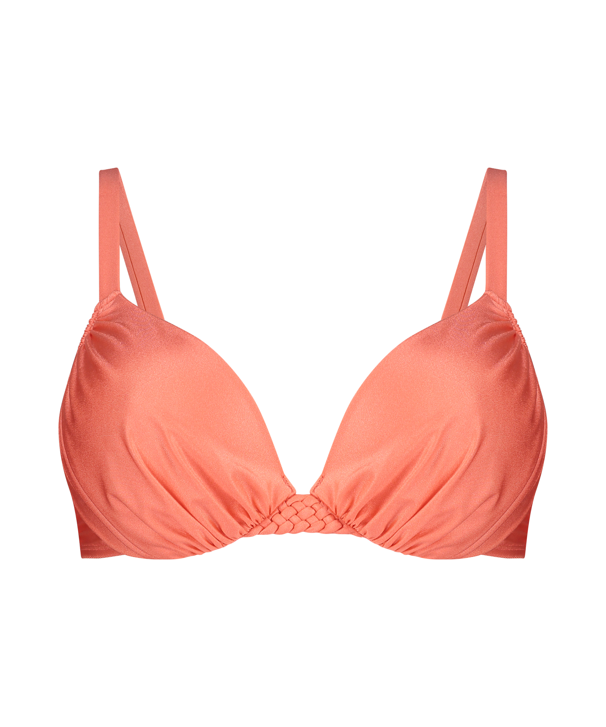 Top de bikini acolchado con aros Sunrise, Naranja, main