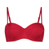 Top de bikini push-up con aros y preformado Lola, Rojo