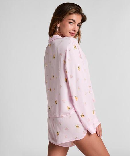 Pantalón corto de pijama, Rosa
